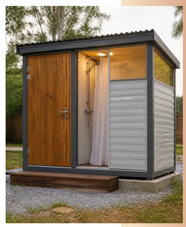 Хозблок с душем для дачи в Новодвинске по цене от 138065 р. | БытовкаПрофи-Нвд